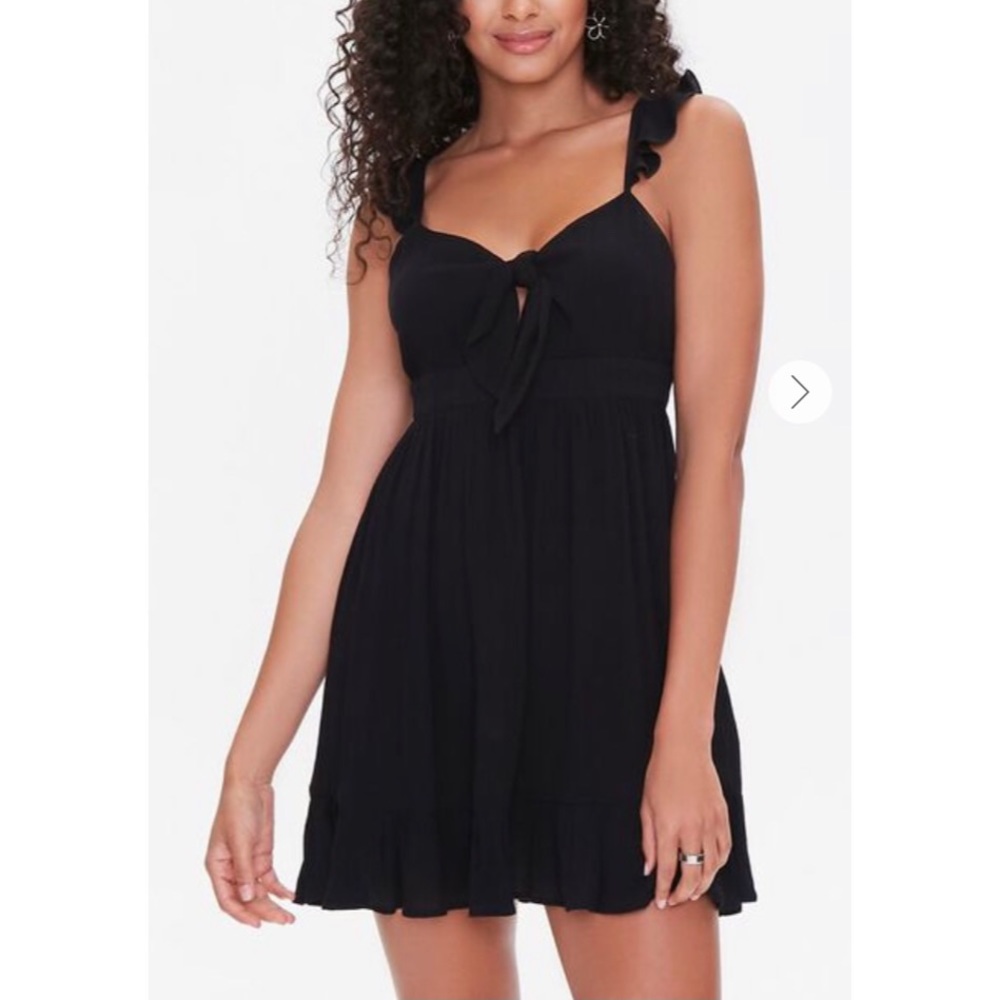 Forever 21 Flounce-Trim Mini Dress
